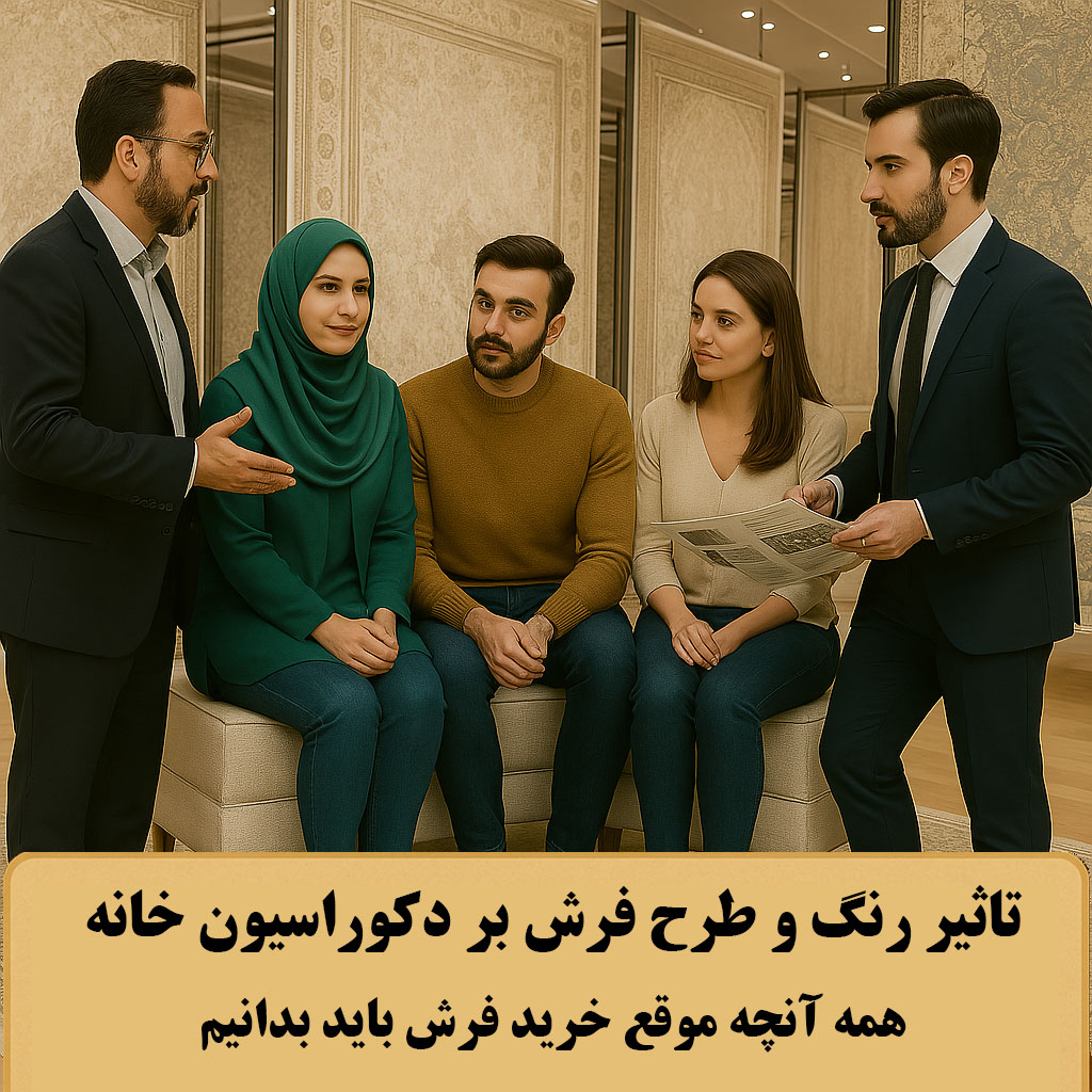 تاثیر طرح و رنگ فرش بر دکوراسیون خانه