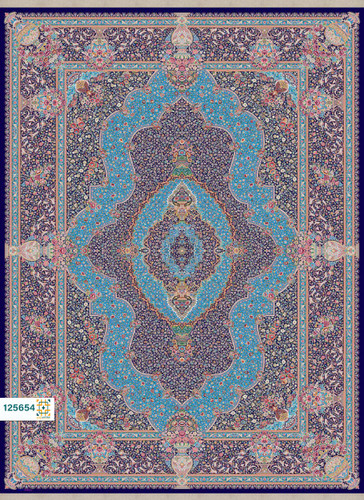 فرش ابریشم دستباف گونه دربار کد 125654
