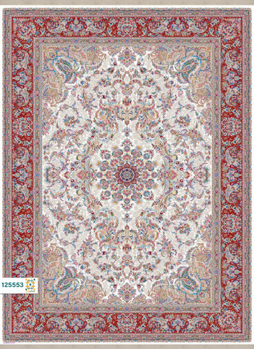 فرش ابریشم دستباف گونه دربار کد 125553