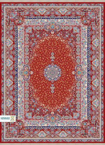 فرش ابریشم دستباف گونه دربار کد 125522