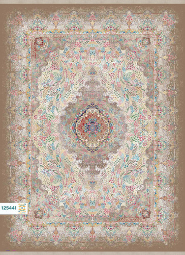 فرش ابریشم دستباف گونه دربار کد 125441