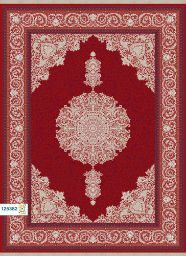 فرش ابریشم دستباف گونه دربار کد 125285