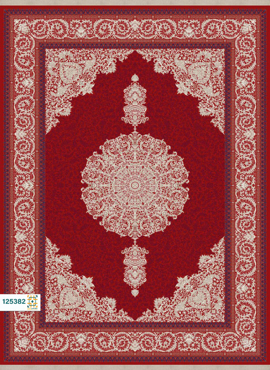 فرش ابریشم دستباف گونه دربار کد 125285