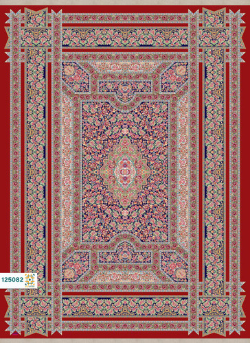 فرش ابریشم دستباف گونه دربار کد 125082