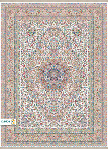 فرش ابریشم دستباف گونه دربار کد 125503