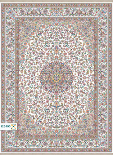 فرش ابریشم دستباف گونه دربار کد 125493