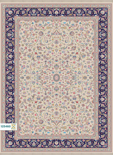 فرش ابریشم دستباف گونه دربار کد 125460