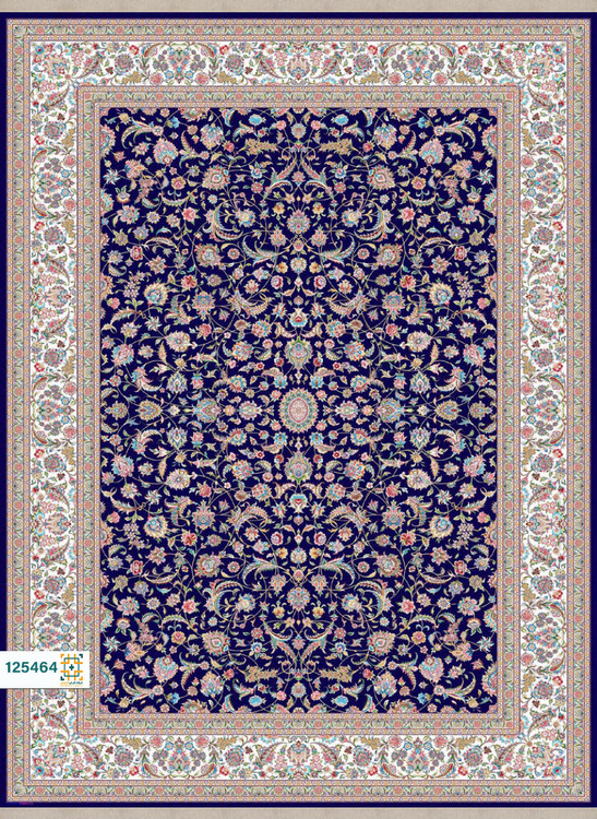 فرش ابریشم دستباف گونه دربار کد 125460