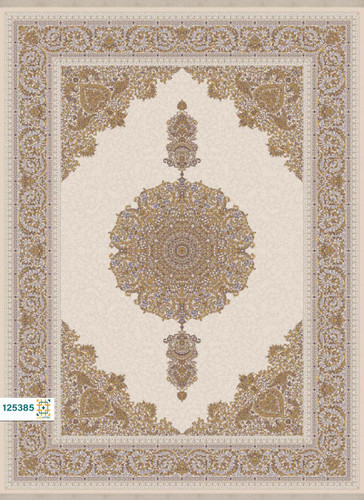 فرش ابریشم دستباف گونه دربار کد 125385