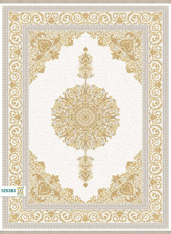 فرش ابریشم دستباف گونه دربار کد 125385