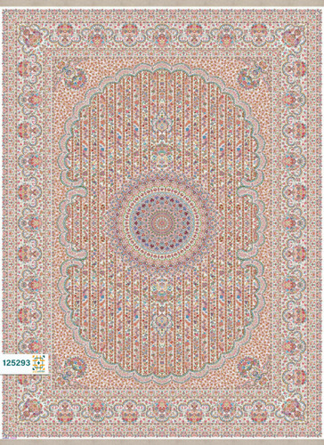 فرش ابریشم دستباف گونه دربار کد 125293