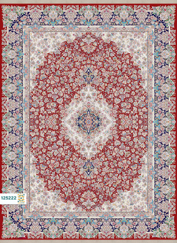 فرش ابریشم دستباف گونه دربار کد 125222