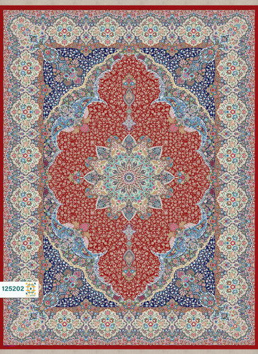 فرش ابریشم دستباف گونه دربار کد 125202