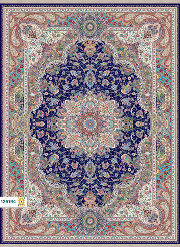 فرش ابریشم دستباف گونه دربار کد 125194