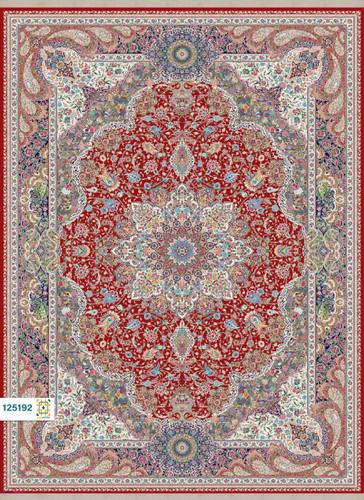 فرش ابریشم دستباف گونه دربار کد 125192
