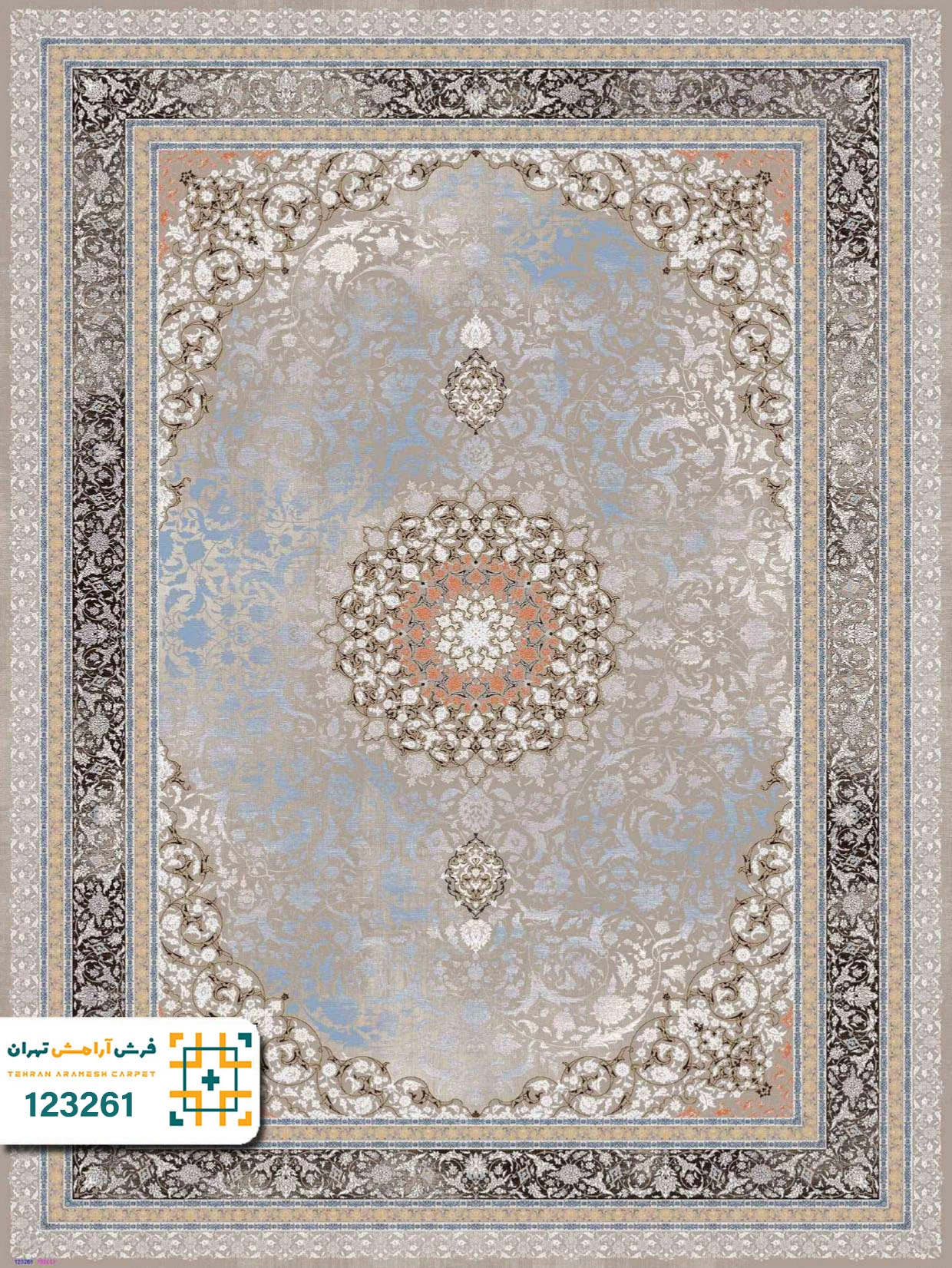 فرش 1200 شانه ارامیس کد ۱۲۳۲۶0
