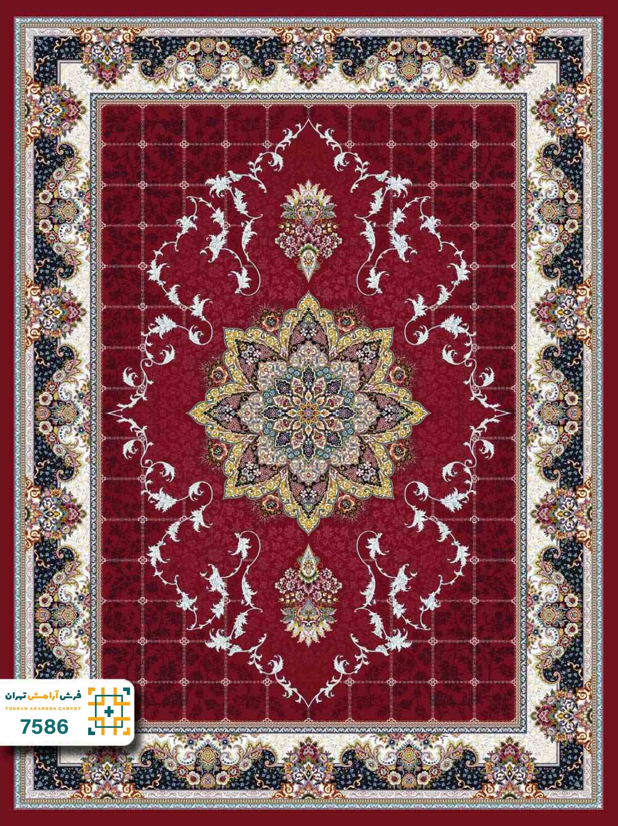 فرش 700 شانه سیروان  کد 7586