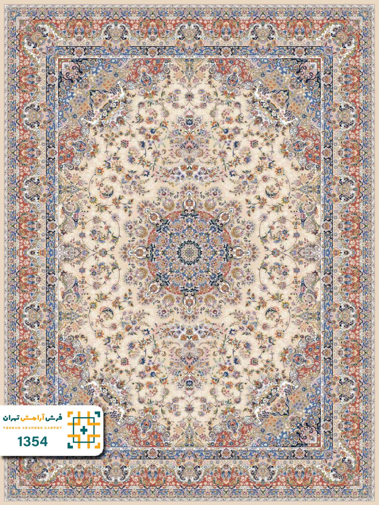 فرش 1200 شانه تبریز کد 1351