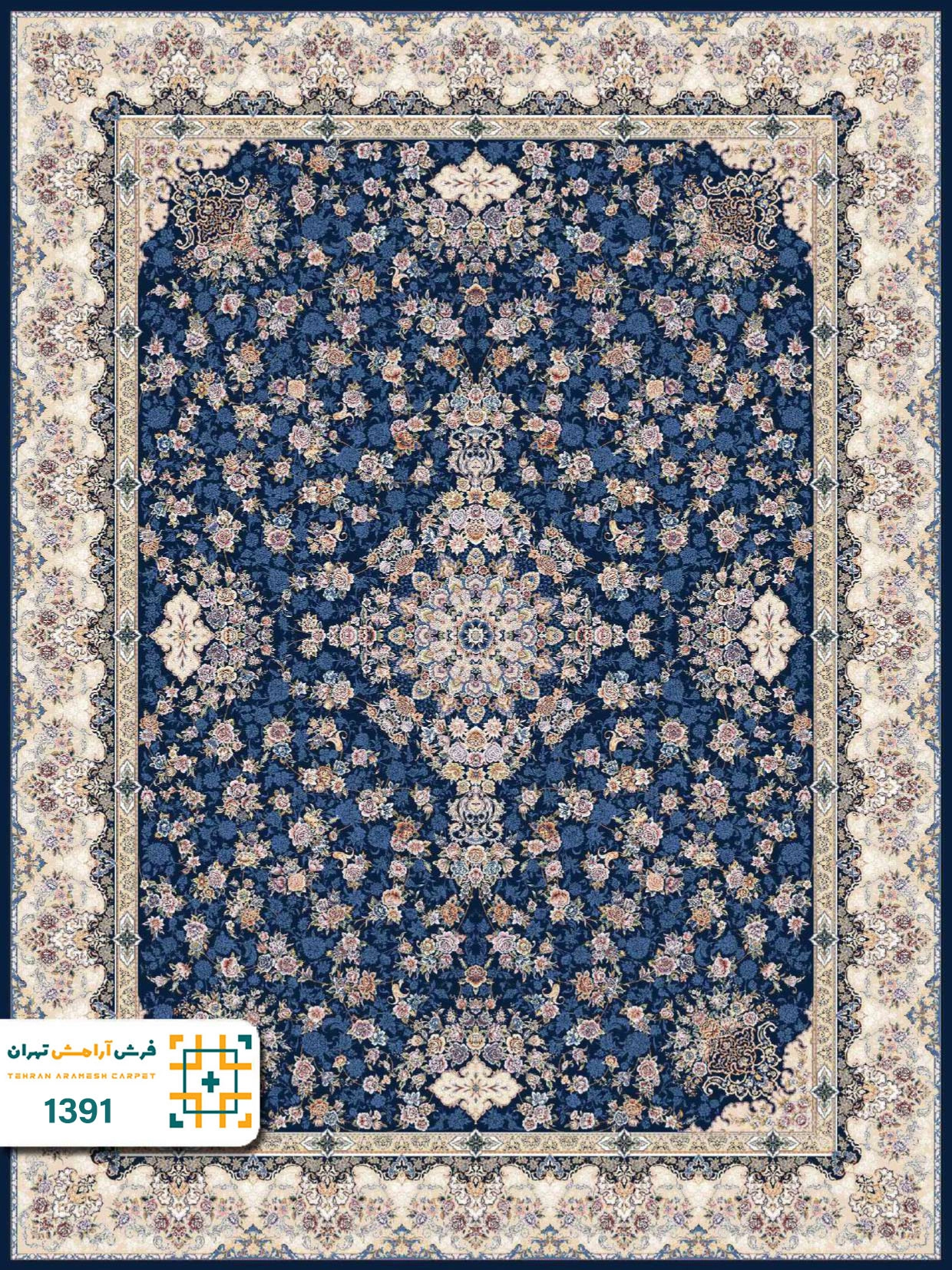 فرش 1200 شانه تبریز کد 1390