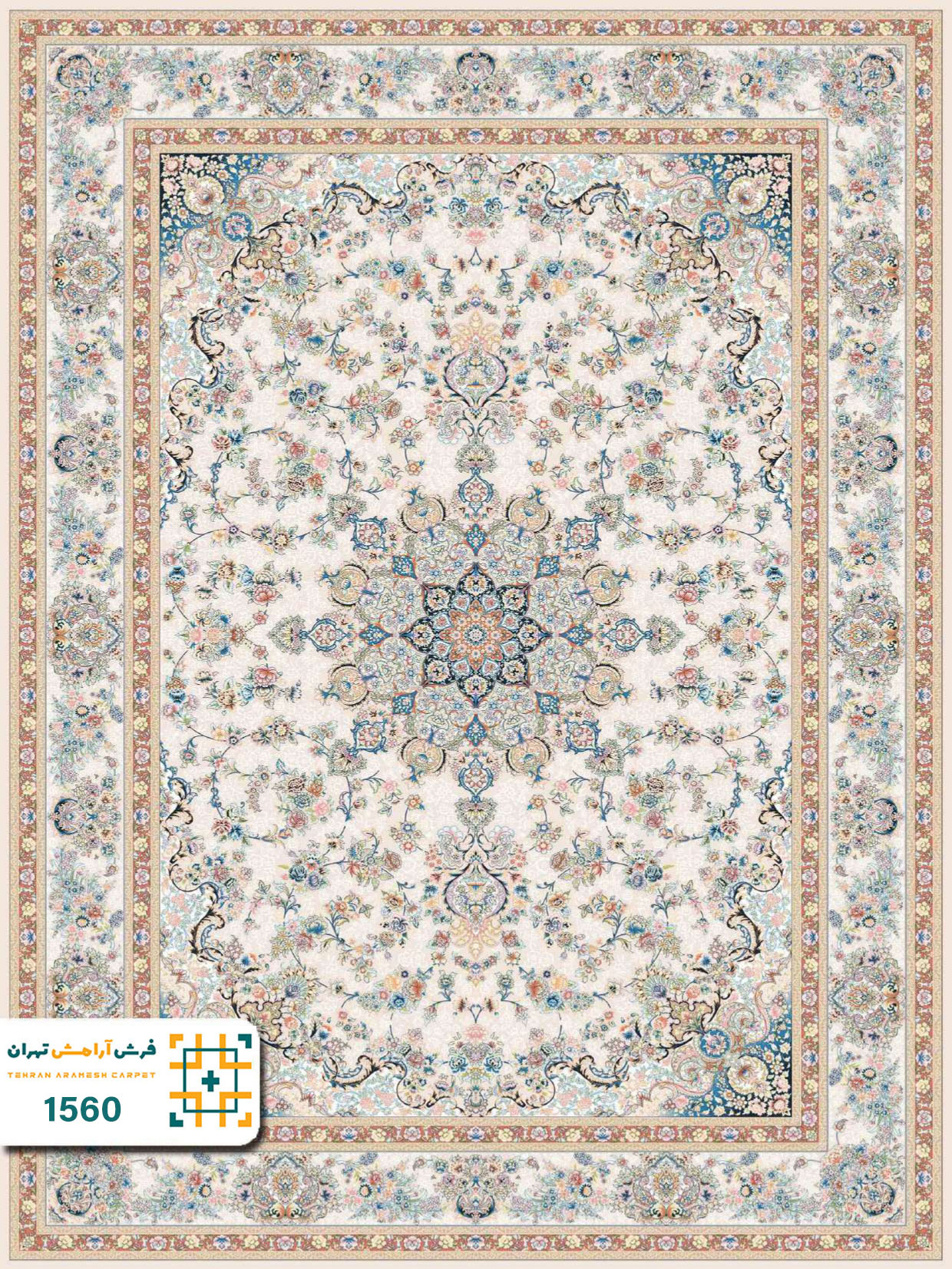 فرش 1200 شانه تبریز کد ۱۵۶۰