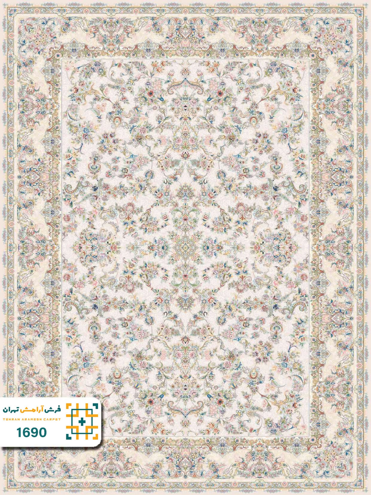 فرش 1200 شانه تبریز کد 1690