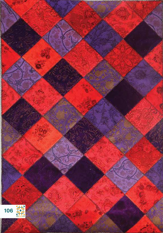 فرش چهل تکه 1200 شانه آبرنگی کد 106