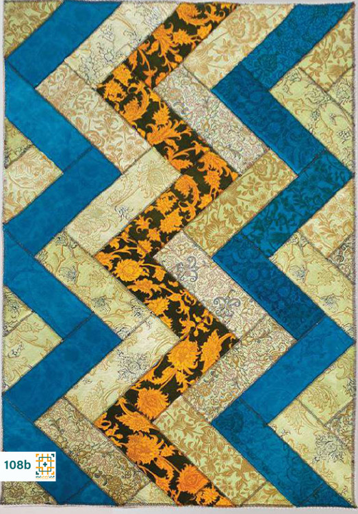 فرش چهل تکه 1200 شانه آبریکی کد 108