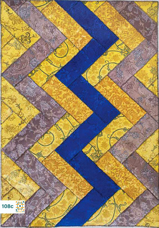 فرش چهل تکه 1200 شانه آبریکی کد 108