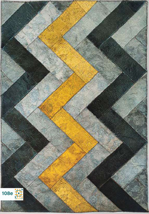 فرش چهل تکه 1200 شانه آبریکی کد 108