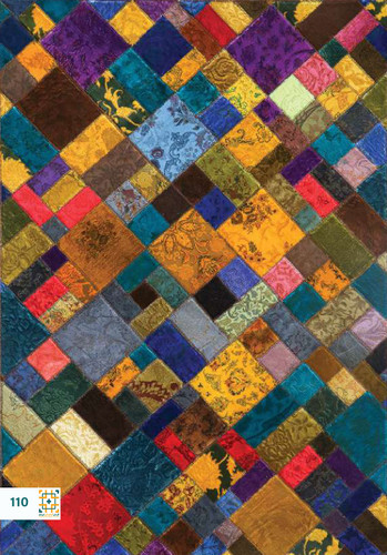 فرش چهل تکه 1200 شانه آبرنگی کد 110