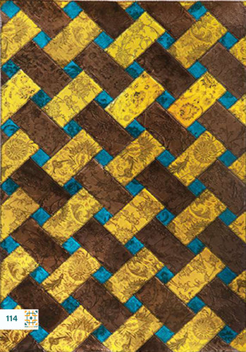 فرش چهل تکه 1200 شانه آبرنگی کد 114