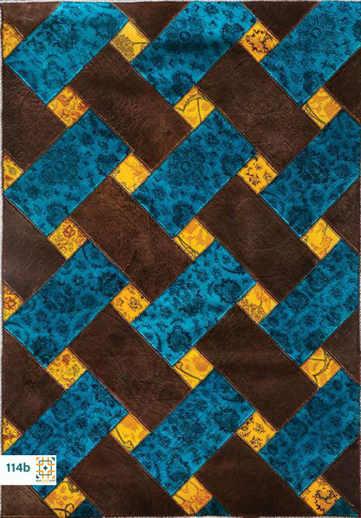 فرش چهل تکه 1200 شانه آبرنگی کد 114