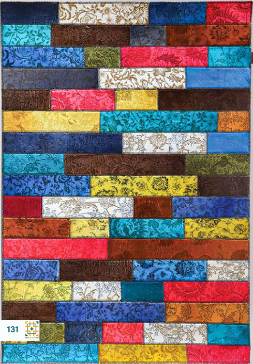 فرش چهل تکه 1200 شانه آبرنگی کد 131