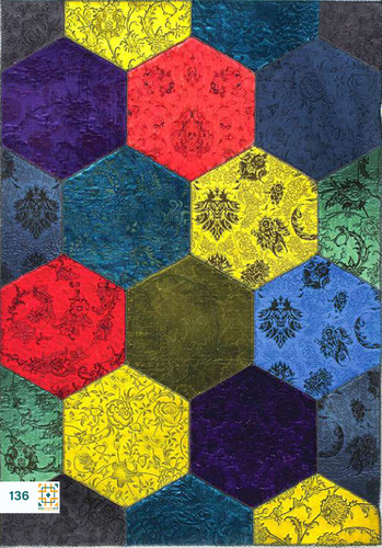 فرش چهل تکه 1200 شانه آّبرنگی کد 136