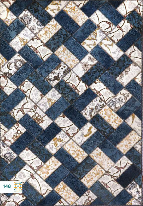 فرش چهل تکه 1200 شانه آبرنگی کد 148