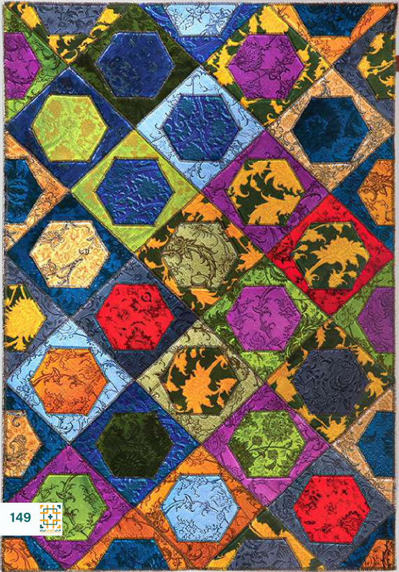 فرش چهل تکه 1200 شانه آبرنگی کد 149