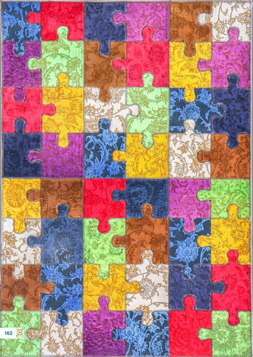 فرش چهل تکه 1200 شانه آبرنگی کئ 162