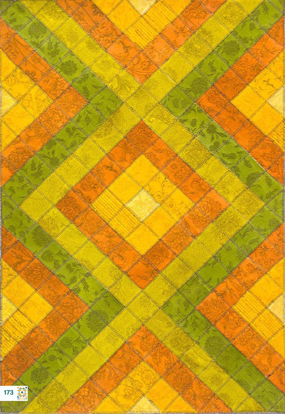 فرش چهل تکه 1200 شانه آبرنگی کد 173