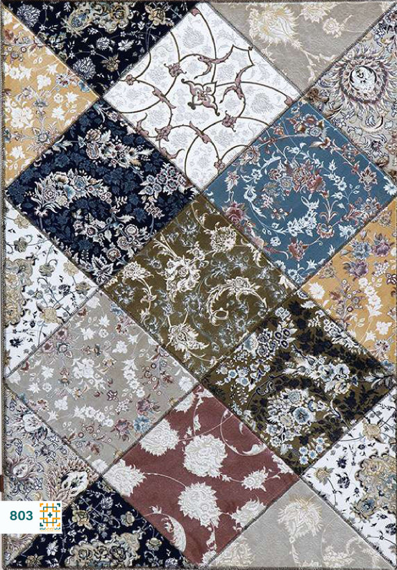 فرش چهل تکه 1200 شانه آوا کد 803