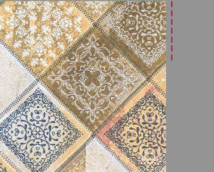 فرش چهل تکه 1200 شانه آوا کد 804