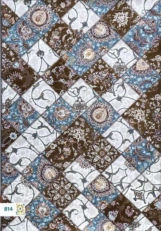 فرش چهل تکه 1200 شانه آوا کد 814