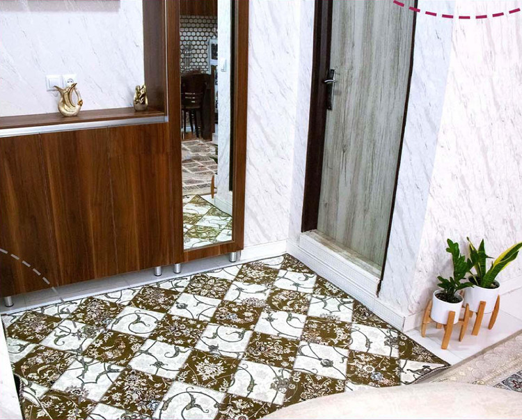 فرش چهل تکه 1200 شانه آْوا کد 827