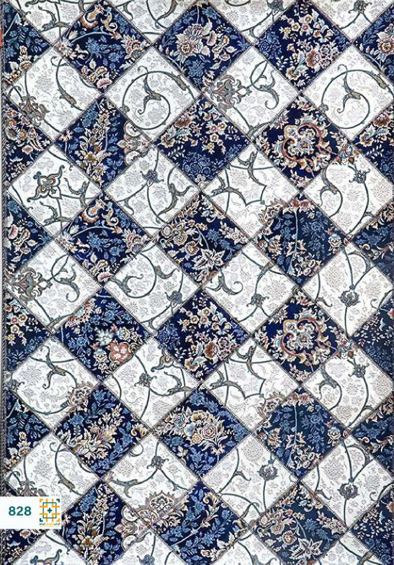 فرش چهل تکه 1200 شانه آوا کد 828