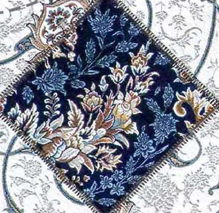 فرش چهل تکه 1200 شانه آوا کد 828