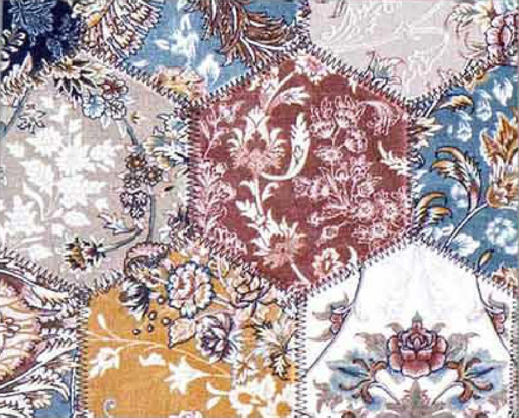 فرش چهل تکه 1200 شانه آوا کد 855