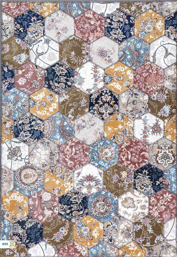 فرش چهل تکه 1200 شانه آوا کد 855