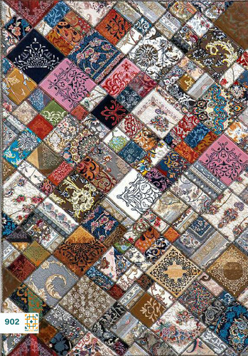 فرش چهل تکه 1200 شانه کاج کد 902