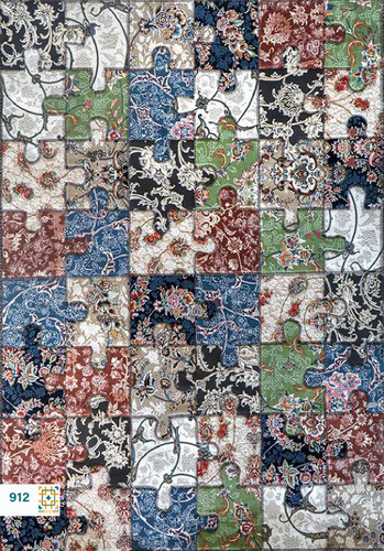 فرش چهل تکه 1200 شانه کاج کد 912