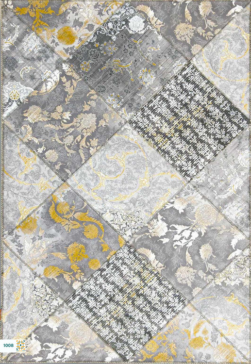 فرش چهل تکه 1200 شانه کاج کد 1008