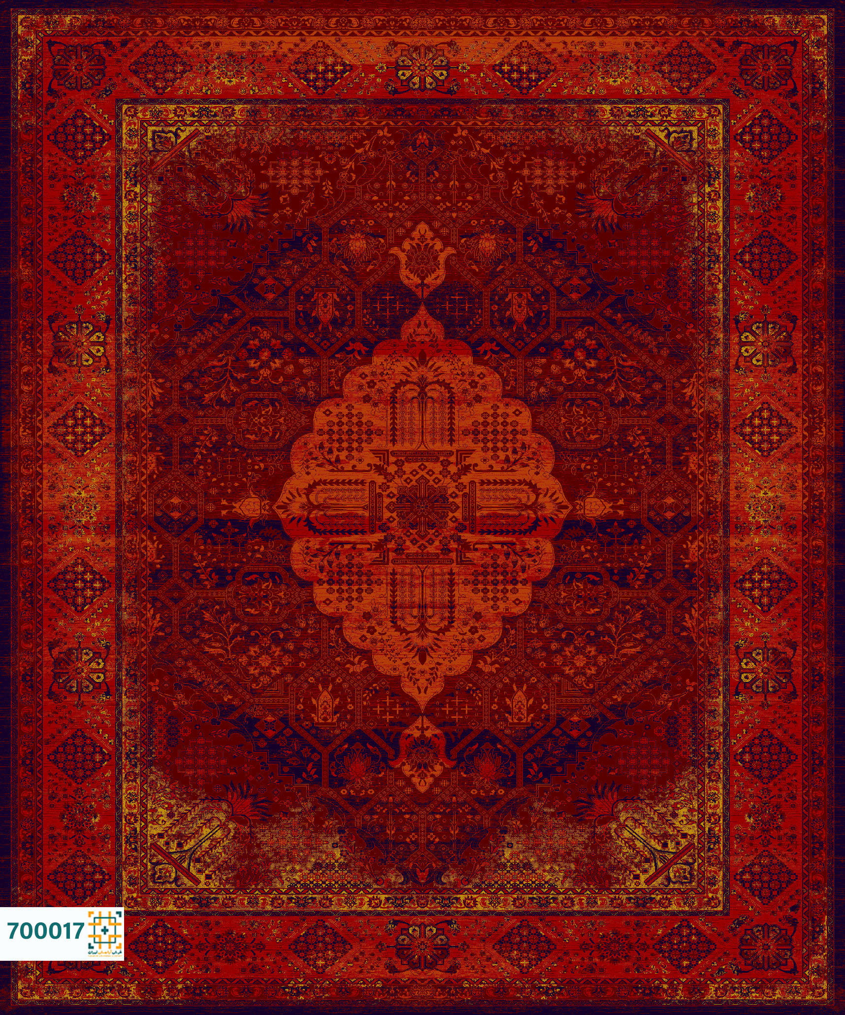 فرش 700 شانه شمس کد 700017